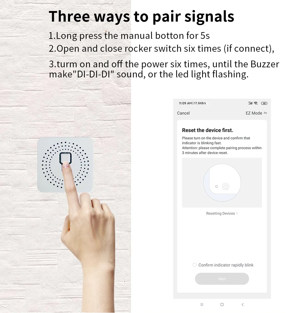 16A Tuya Mini DIY Smart Switch Wi-Fi APP remote bidirectional control support Alexa Google home 2-Way WiFI Mini Smart Switch - Image 8