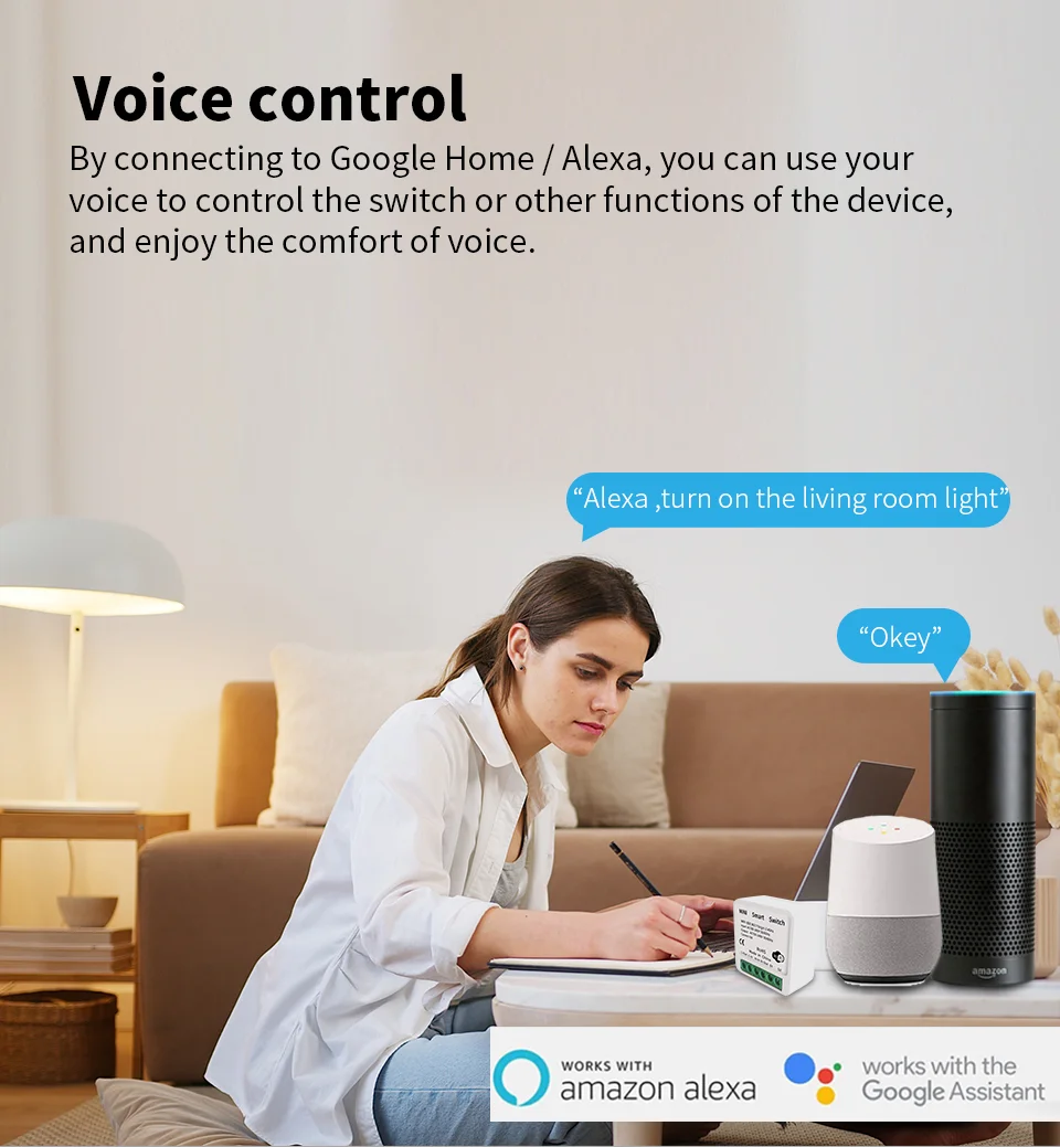 16A Tuya Mini DIY Smart Switch Wi-Fi APP remote bidirectional control support Alexa Google home 2-Way WiFI Mini Smart Switch - Image 12