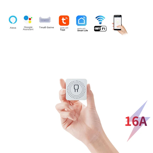 16A Tuya Mini DIY Smart Switch Wi-Fi APP remote bidirectional control support Alexa Google home 2-Way WiFI Mini Smart Switch - Image 2