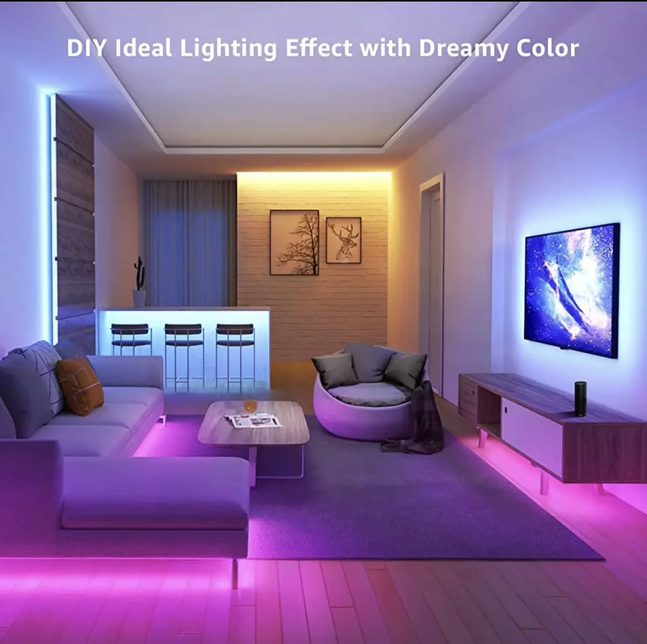 LED Strip Light RGB 5050 SMD 2835 Flexible Waterproof Ribbon DIY Led Light Strip RGB Tape Diode Bluetooth Wifi Controller Power - Image 8