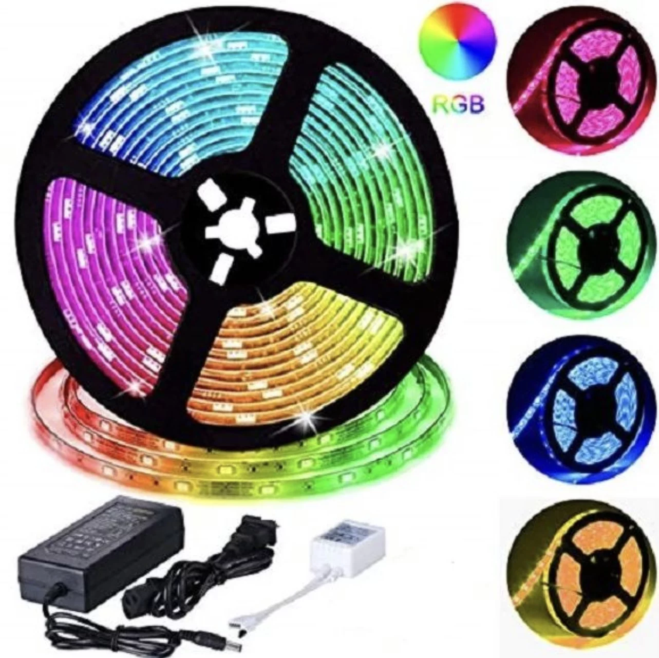 LED Strip Light RGB 5050 SMD 2835 Flexible Waterproof Ribbon DIY Led Light Strip RGB Tape Diode Bluetooth Wifi Controller Power - Image 10