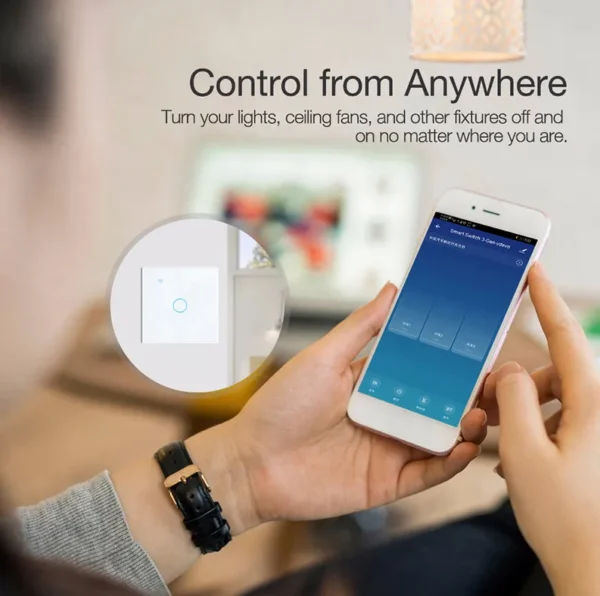 Tuya Smart Life Light Switch WiFi Touch Sensor Smart Switch App Remote Control No Neutral Wire 110V 220V For Alexa Google Home - Image 3