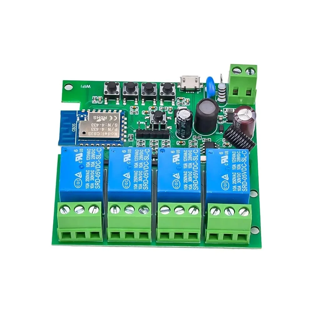 Tuya Smart Wifi Motor Switch Module 5V 12V 32V 220V RF 433 Radio Remote Control 4 Channels Inching Relay for Alexa Google Home - Image 3