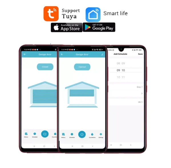 WiFi Switch Smart Garage Door Opener Controller Work With Alexa Echo Google Home SmartLife/Tuya APP Control No Hub Require - Image 5