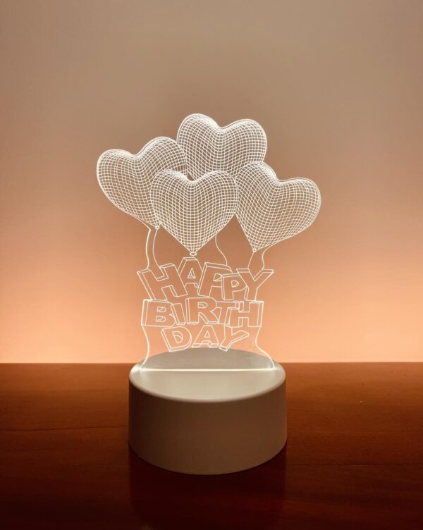 Romantic Love 3D Acrylic Led Lamp for Home Children's Night Light Table Lamp Birthday Party Decor Valentine's Day Bedside Lamp - Image 5