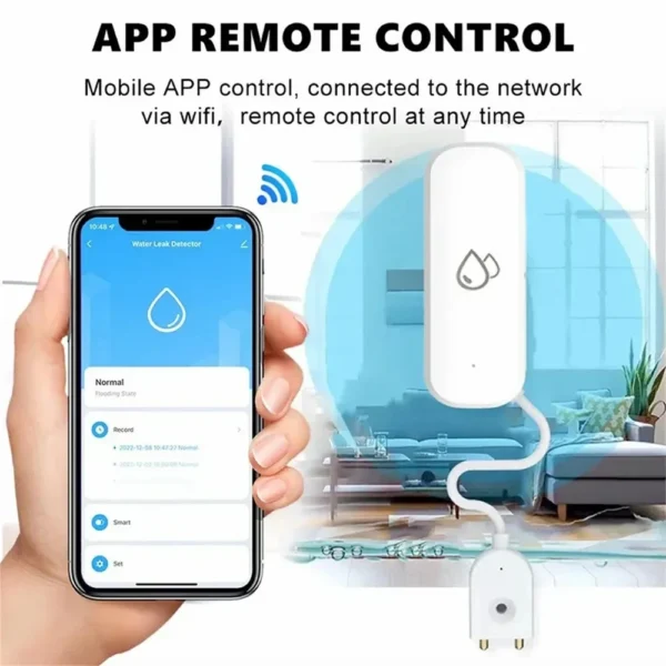 Tuya Smart WIFI Zigbee Water Leakage Sensor Alarm Water Detector Flood Leakage Sensor APP Remote Control Security Alarm System - Image 2