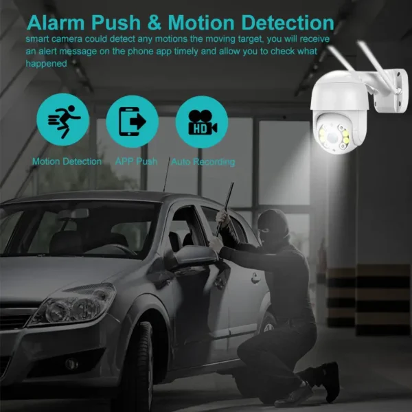 4MP 4K IP Camera 4MP Speed Dome Auto Tracking PTZ Camera Smart Home Outdoor Wireless WIFI Camera - Image 3