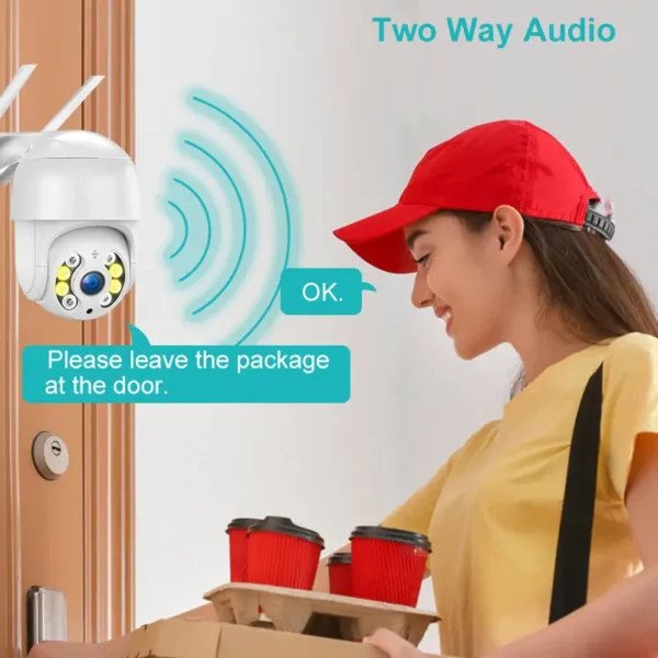 4MP 4K IP Camera 4MP Speed Dome Auto Tracking PTZ Camera Smart Home Outdoor Wireless WIFI Camera - Image 2