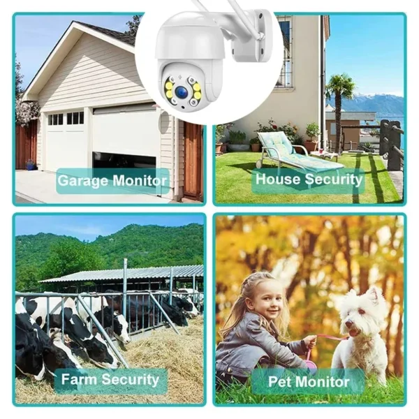 4MP 4K IP Camera 4MP Speed Dome Auto Tracking PTZ Camera Smart Home Outdoor Wireless WIFI Camera - Image 4