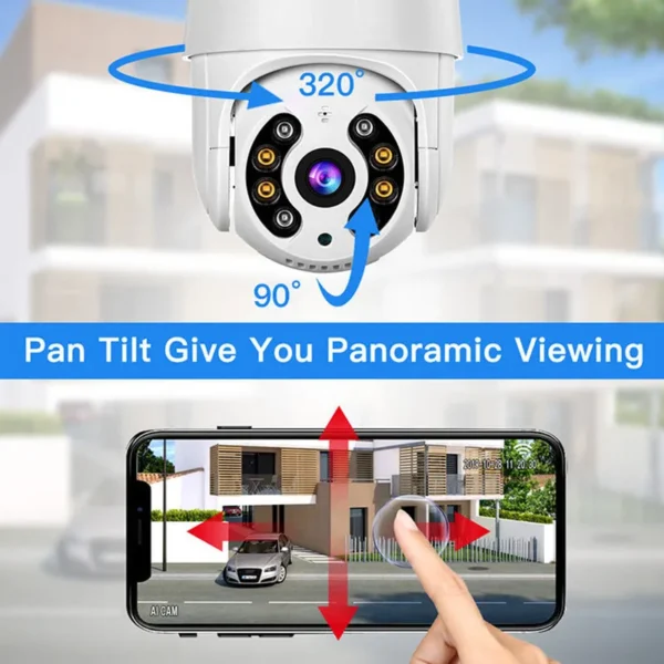 4MP 4K IP Camera 4MP Speed Dome Auto Tracking PTZ Camera Smart Home Outdoor Wireless WIFI Camera - Image 6