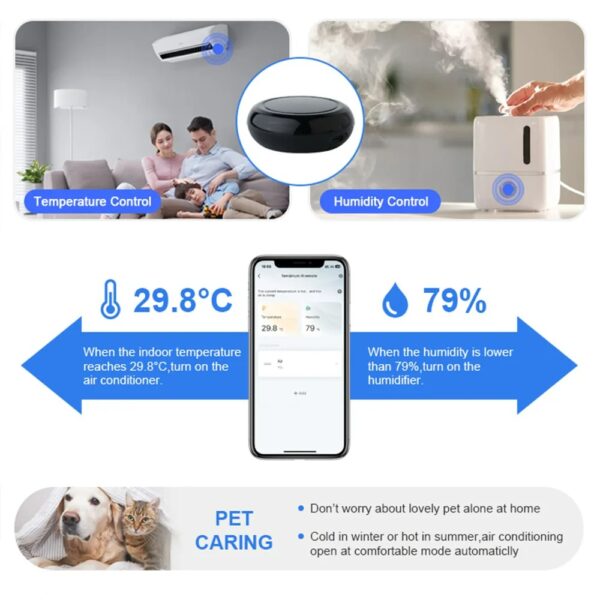 Smart Wifi IR Universal Remote Control With Tuya Smart Life APP Voice Control Infrared Remote Controller - Image 3