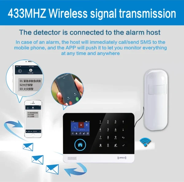 PIR Motion Sensor Detector 433MHz for Home Alarm System Wireless Infrared Motion Detector - Image 5