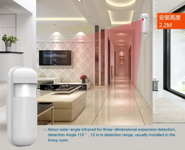 PIR Motion Sensor Detector 433MHz for Home Alarm System Wireless Infrared Motion Detector - Image 3