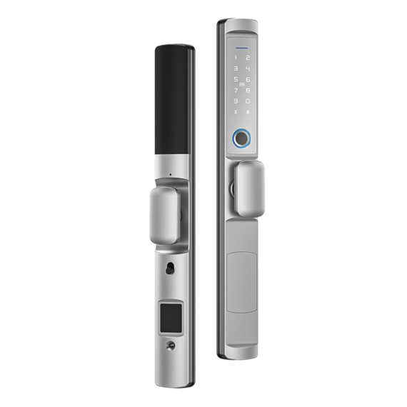Waterproof Smart Fingerprint Password Card Door TTLock Wifi Lock Aluminum Alloy for Outdoor Pull Push Sliding Door
