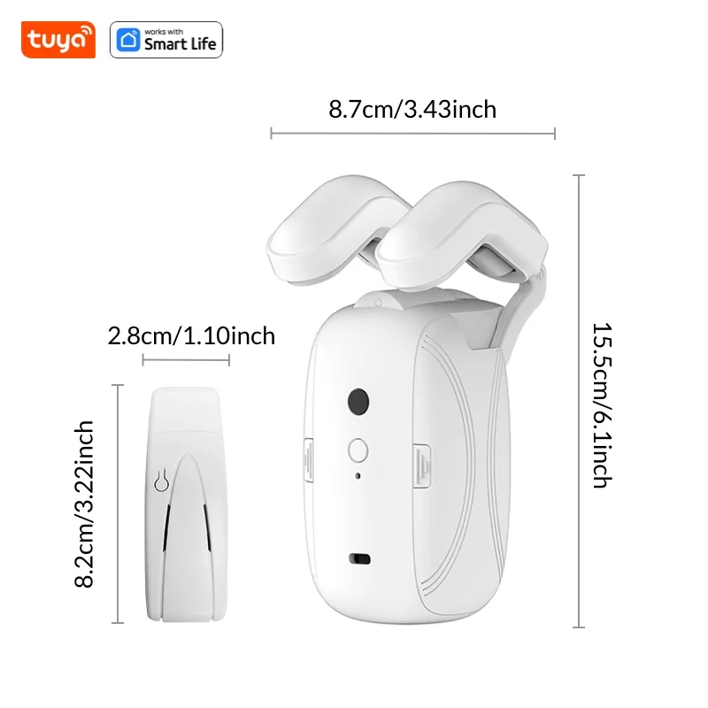 1 PCS Tuya Smart Wi-Fi Curtain Robot (with gateway), Roman Rod Track, APP Remote Control, Voice Control, Single Opening with Solar Charging - Image 3